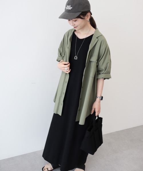 AMERICAN HOLIC（アメリカンホリック）の「袖コンシャスVネックカットワンピース（ワンピース・レディース・ブラック・M/L）」の17枚目の写真
