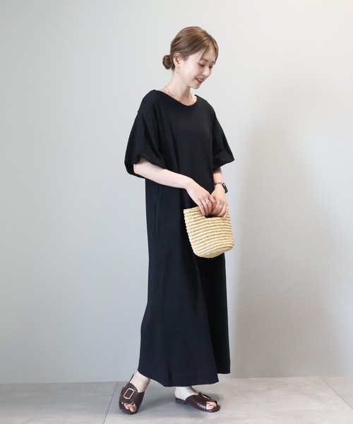 AMERICAN HOLIC（アメリカンホリック）の「袖コンシャスVネックカットワンピース（ワンピース・レディース・ブラック・M/L）」の20枚目の写真