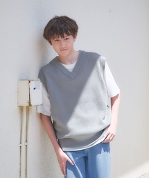 2SETベスト*半袖T/AND YUA ANY/128531