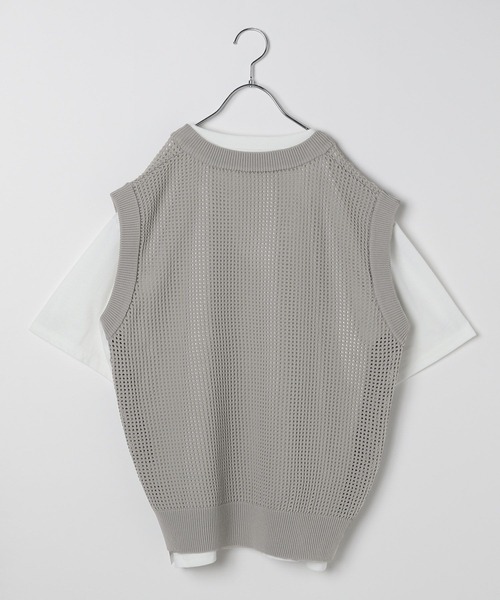 GLOBAL WORK（グローバルワーク）の「2SETベスト＊半袖T/AND YUA ANY/128531（ニット/セーター・キッズ・ブラック/グレー・150cm/160cm/170cm）」の18枚目の写真