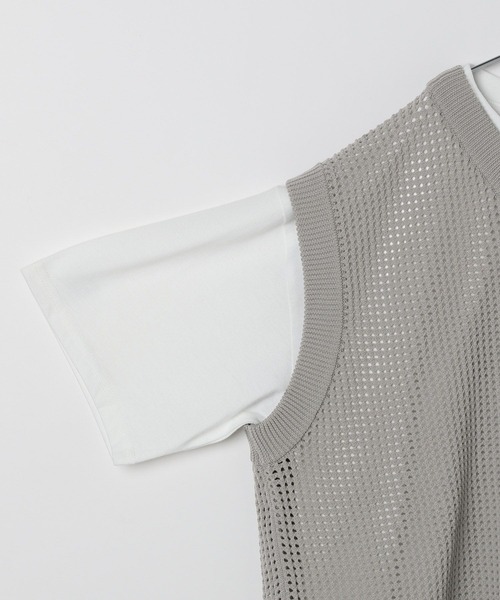 GLOBAL WORK（グローバルワーク）の「2SETベスト＊半袖T/AND YUA ANY/128531（ニット/セーター・キッズ・ブラック/グレー・150cm/160cm/170cm）」の16枚目の写真