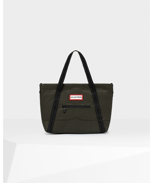 NYLON TOPCLIP TOTE MIDI