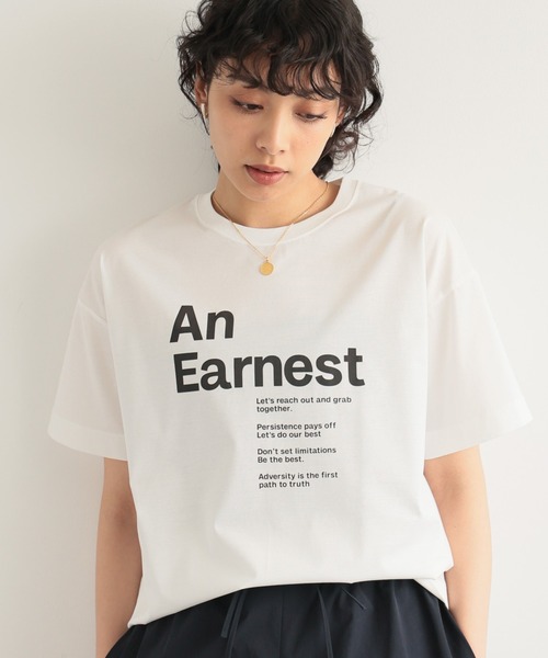 BARNYARDSTORM(バンヤードストーム)の「BARNYARDSTORM / グラフィックシルケットT(Tシャツ/カットソー・レディース・ホワイト/オフホワイト/ブラック・FREE)」の1枚目の写真