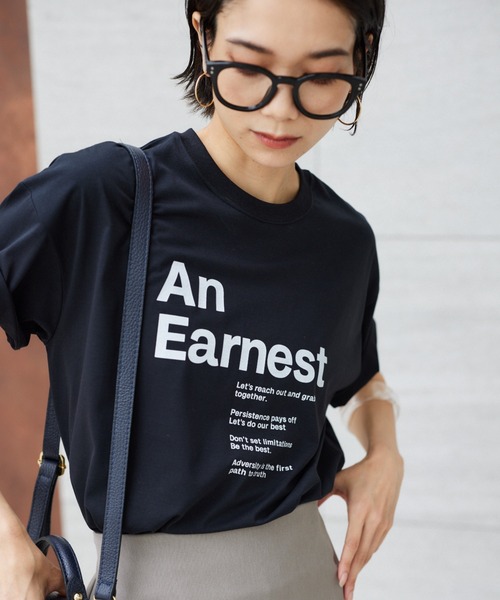 BARNYARDSTORM(バンヤードストーム)の「BARNYARDSTORM / グラフィックシルケットT(Tシャツ/カットソー・レディース・ホワイト/オフホワイト/ブラック・FREE)」の4枚目の写真