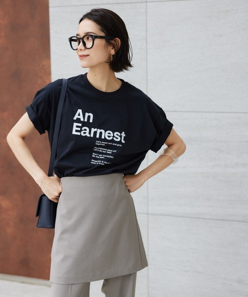 BARNYARDSTORM(バンヤードストーム)の「BARNYARDSTORM / グラフィックシルケットT(Tシャツ/カットソー・レディース・ホワイト/オフホワイト/ブラック・FREE)」の6枚目の写真