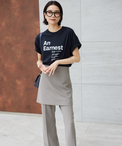 BARNYARDSTORM(バンヤードストーム)の「BARNYARDSTORM / グラフィックシルケットT(Tシャツ/カットソー・レディース・ホワイト/オフホワイト/ブラック・FREE)」の7枚目の写真