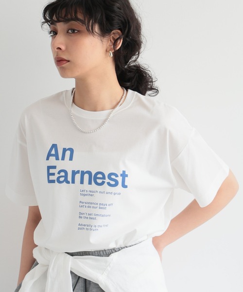 BARNYARDSTORM(バンヤードストーム)の「BARNYARDSTORM / グラフィックシルケットT(Tシャツ/カットソー・レディース・ホワイト/オフホワイト/ブラック・FREE)」の14枚目の写真