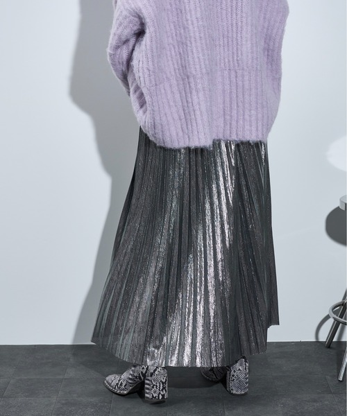 THE YOn（ザヨン）の「メタリックプリーツスカート（スカート・レディース・シルバー/ブロンズ/ブラック・FREE）」の21枚目の写真