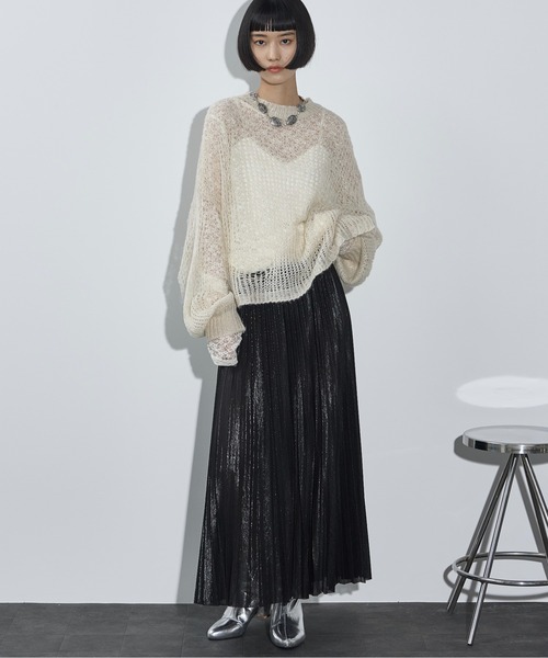 THE YOn（ザヨン）の「メタリックプリーツスカート（スカート・レディース・シルバー/ブロンズ/ブラック・FREE）」の17枚目の写真