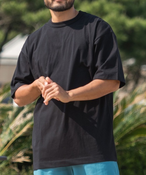 Sunny Smith(サニースミス)の「【サニースミス/sunnysmith】ヘビーオンスChampion Plating Cool & Sweat Protect(CP)(Tシャツ/カットソー・メンズ・オフホワイト/ブラック/チャコール・M/L)」の2枚目の写真