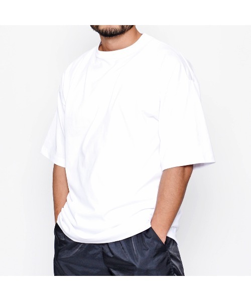 Sunny Smith(サニースミス)の「【サニースミス/sunnysmith】ヘビーオンスChampion Plating Cool & Sweat Protect(CP)(Tシャツ/カットソー・メンズ・オフホワイト/ブラック/チャコール・M/L)」の5枚目の写真