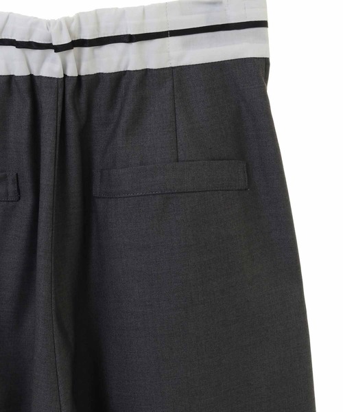 31 Sons de mode（トランテアン　ソン　ドゥ　モード）の「ウエストデザインワイドパンツ（その他パンツ・レディース・ブラック/グレー・36/38）」の22枚目の写真