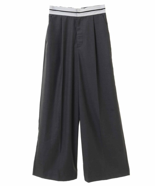 31 Sons de mode（トランテアン　ソン　ドゥ　モード）の「ウエストデザインワイドパンツ（その他パンツ・レディース・ブラック/グレー・36/38）」の18枚目の写真