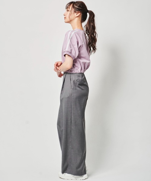 31 Sons de mode（トランテアン　ソン　ドゥ　モード）の「ウエストデザインワイドパンツ（その他パンツ・レディース・ブラック/グレー・36/38）」の10枚目の写真