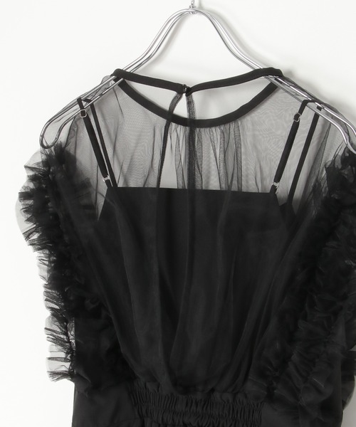 【セール】チュールフリルワンピース(ワンピース)|notch.(ノッチ) 【セール】チュールフリルワンピース(ワンピース)|notch.(ノッチ)