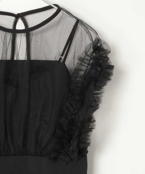 【セール】チュールフリルワンピース(ワンピース)|notch.(ノッチ) 【セール】チュールフリルワンピース(ワンピース)|notch.(ノッチ)