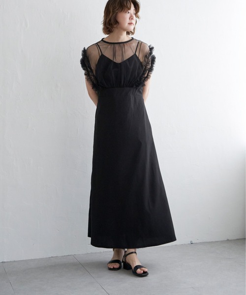 【セール】チュールフリルワンピース(ワンピース)|notch.(ノッチ) 【セール】チュールフリルワンピース(ワンピース)|notch.(ノッチ)