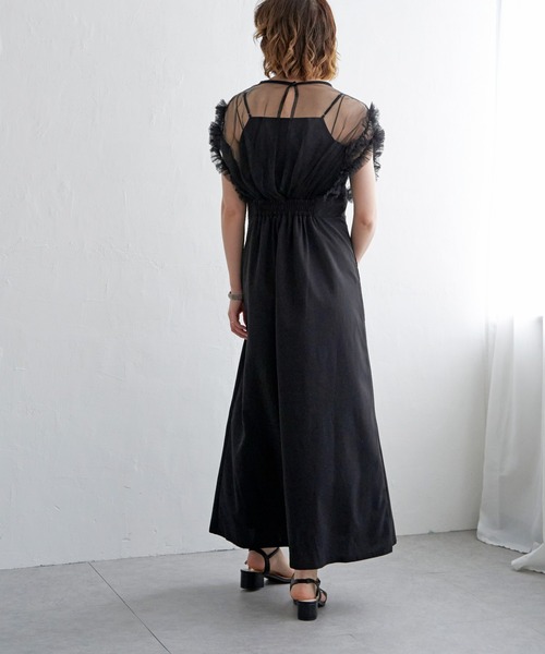 【セール】チュールフリルワンピース(ワンピース)|notch.(ノッチ) 【セール】チュールフリルワンピース(ワンピース)|notch.(ノッチ)