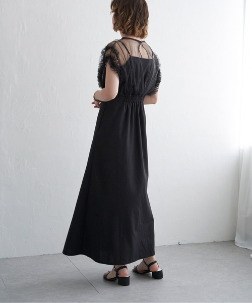 【セール】チュールフリルワンピース(ワンピース)|notch.(ノッチ) 【セール】チュールフリルワンピース(ワンピース)|notch.(ノッチ)