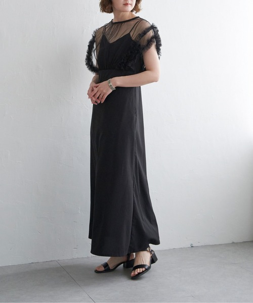 【セール】チュールフリルワンピース(ワンピース)|notch.(ノッチ) 【セール】チュールフリルワンピース(ワンピース)|notch.(ノッチ)