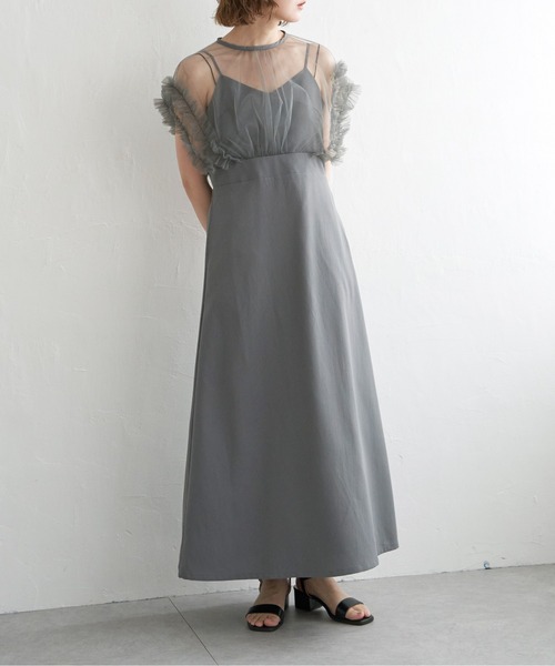 【セール】チュールフリルワンピース(ワンピース)|notch.(ノッチ) 【セール】チュールフリルワンピース(ワンピース)|notch.(ノッチ)