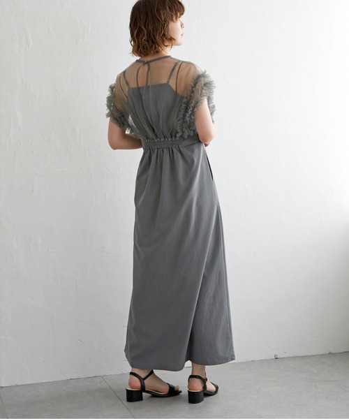 【セール】チュールフリルワンピース(ワンピース)|notch.(ノッチ) 【セール】チュールフリルワンピース(ワンピース)|notch.(ノッチ)