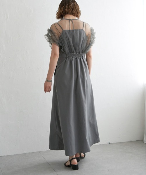 【セール】チュールフリルワンピース(ワンピース)|notch.(ノッチ) 【セール】チュールフリルワンピース(ワンピース)|notch.(ノッチ)