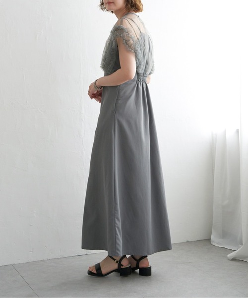 【セール】チュールフリルワンピース(ワンピース)|notch.(ノッチ) 【セール】チュールフリルワンピース(ワンピース)|notch.(ノッチ)