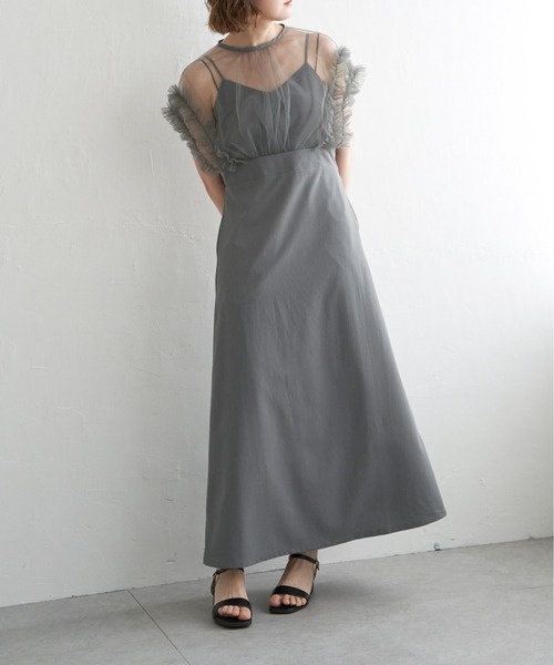 【セール】チュールフリルワンピース(ワンピース)|notch.(ノッチ) 【セール】チュールフリルワンピース(ワンピース)|notch.(ノッチ)