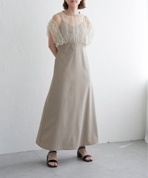 【セール】チュールフリルワンピース(ワンピース)|notch.(ノッチ) 【セール】チュールフリルワンピース(ワンピース)|notch.(ノッチ)