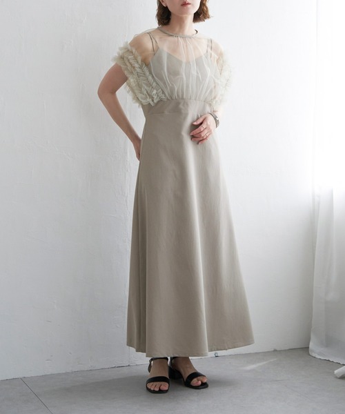 【セール】チュールフリルワンピース(ワンピース)|notch.(ノッチ) 【セール】チュールフリルワンピース(ワンピース)|notch.(ノッチ)