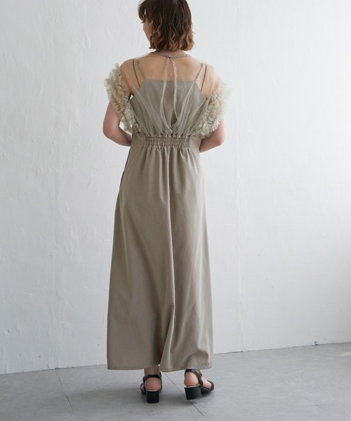 【セール】チュールフリルワンピース(ワンピース)|notch.(ノッチ) 【セール】チュールフリルワンピース(ワンピース)|notch.(ノッチ)