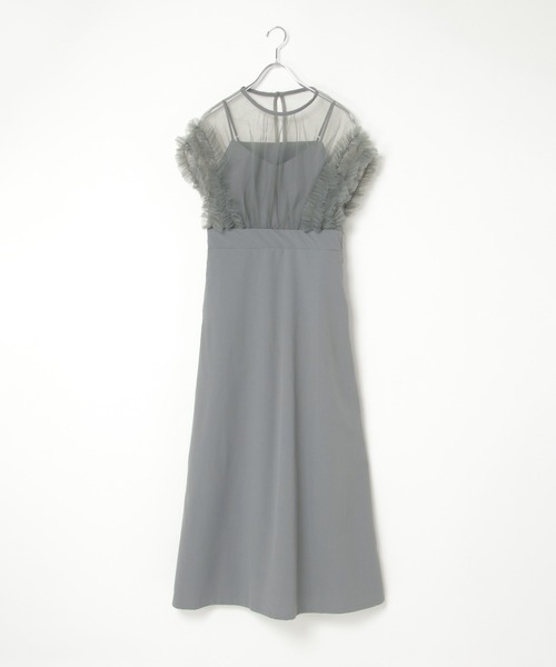 【セール】チュールフリルワンピース(ワンピース)|notch.(ノッチ) 【セール】チュールフリルワンピース(ワンピース)|notch.(ノッチ)