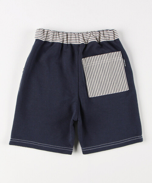 COMME CA ISM(コムサイズム)の「ストレッチデニム/ヒッコリー×裏毛 ドッキングハーフパンツ(その他パンツ・キッズ・ネイビー系/インディゴブルー・100cm/150cm/140cm/130cm/120cm/110cm)」の10枚目の写真