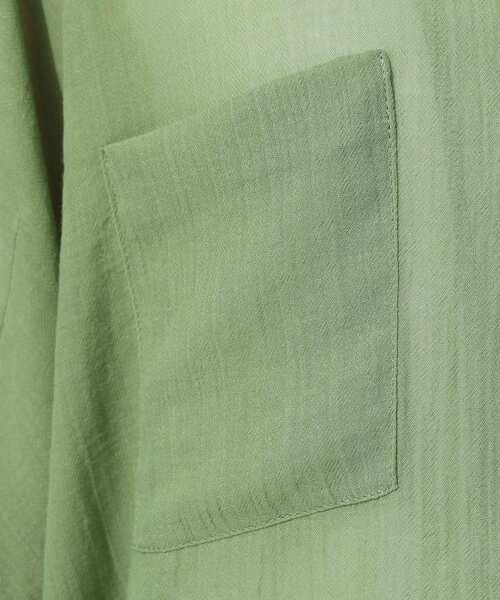 Cutie Blonde（キューティーブロンド）の「◆大人の透け感 ワッシャードルマンシャツ（シャツ/ブラウス・レディース・ブラック/ホワイト系/スモーキーグリーン系・02/03/04）」の15枚目の写真