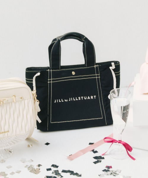 JILL by JILL STUART(ジルバイジルスチュアート)の「フリルトート小(トートバッグ・レディース・ブラック/ホワイト・FREE)」の2枚目の写真