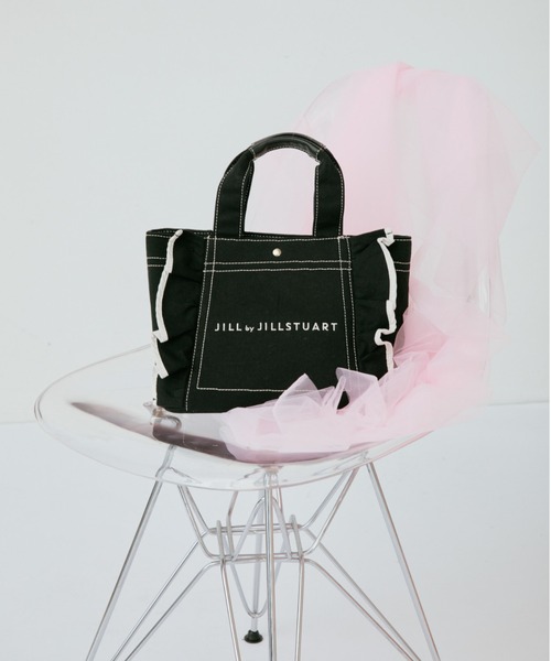 JILL by JILL STUART(ジルバイジルスチュアート)の「フリルトート小(トートバッグ・レディース・ブラック/ホワイト・FREE)」の14枚目の写真