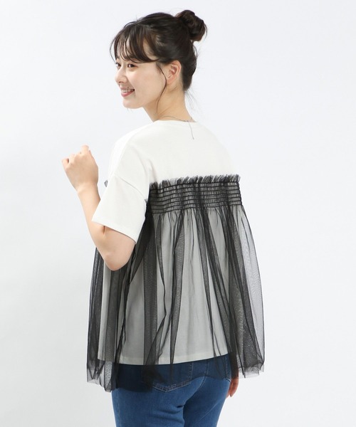 GLOBAL WORK Smile Seed Store(グローバルワーク スマイルシードストア)の「アソートドッキングTシャツ半袖/138929(Tシャツ/カットソー・レディース・ホワイト系その他6/ベージュ系その他/ホワイト系その他/ホワイト系その他7/ブラック系その他・SMALL/LARGE/MEDIUM/X-LARGE)」の10枚目の写真