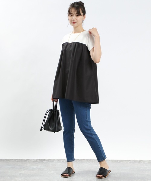 GLOBAL WORK Smile Seed Store(グローバルワーク スマイルシードストア)の「アソートドッキングTシャツ半袖/138929(Tシャツ/カットソー・レディース・ホワイト系その他6/ベージュ系その他/ホワイト系その他/ホワイト系その他7/ブラック系その他・SMALL/LARGE/MEDIUM/X-LARGE)」の14枚目の写真