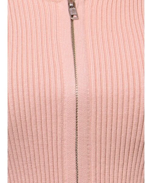 RESEXXY（リゼクシー）の「ジップデザインクロップドニットトップス（ニット/セーター・レディース・ベージュ/ホワイト/ピンク/ブラック・FREE）」の16枚目の写真