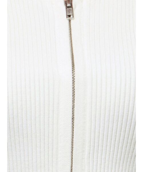 RESEXXY（リゼクシー）の「ジップデザインクロップドニットトップス（ニット/セーター・レディース・ベージュ/ホワイト/ピンク/ブラック・FREE）」の18枚目の写真