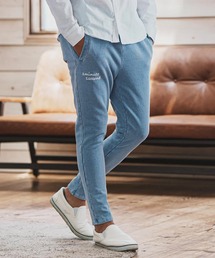 mp12659-heavy weight knit denim pants with print スピンドルパンツ