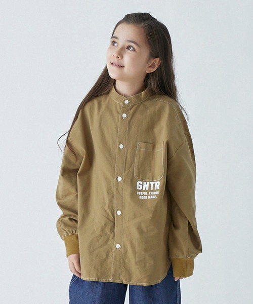 GENERATOR(ジェネレーター)の「GENERATOR/ジェネレーター バンドカラーシャツ(シャツ/ブラウス・キッズ・ベージュ/アイボリー/ブラック・M/L/XL)」の3枚目の写真