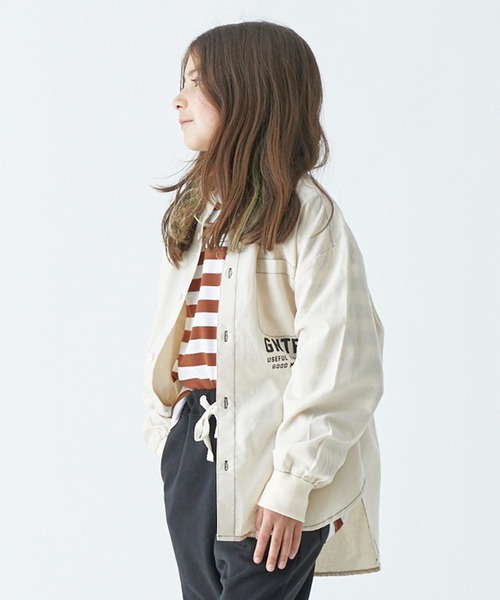 GENERATOR(ジェネレーター)の「GENERATOR/ジェネレーター バンドカラーシャツ(シャツ/ブラウス・キッズ・ベージュ/アイボリー/ブラック・M/L/XL)」の1枚目の写真