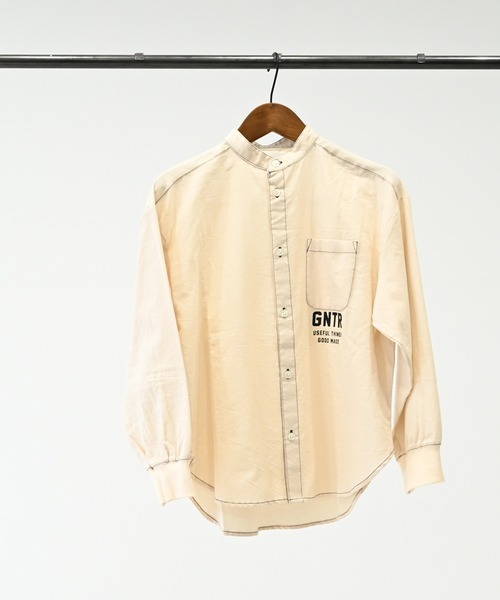 GENERATOR(ジェネレーター)の「GENERATOR/ジェネレーター バンドカラーシャツ(シャツ/ブラウス・キッズ・ベージュ/アイボリー/ブラック・M/L/XL)」の9枚目の写真