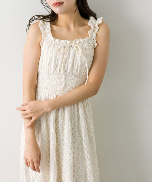 OLIVE des OLIVE（オリーブデオリーブ）の「【S/Mサイズ展開】ウエストシャーリングワンピース（ワンピース・レディース・アイボリー/チェック/ブラック/ブラウン・SMALL/MEDIUM）」の21枚目の写真