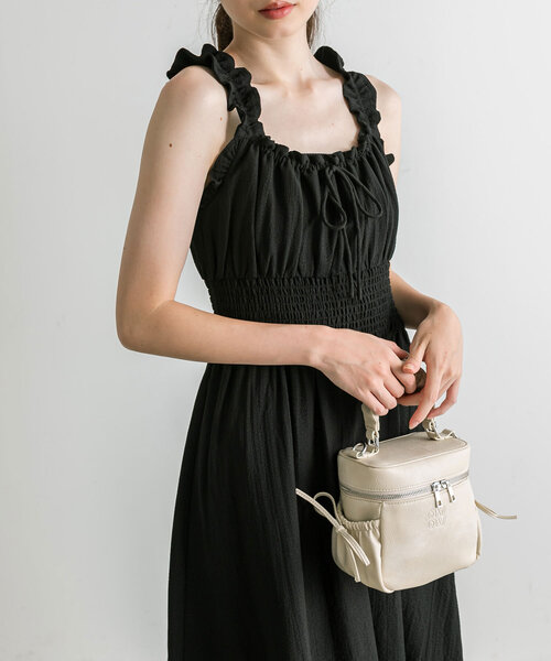 OLIVE des OLIVE（オリーブデオリーブ）の「【S/Mサイズ展開】ウエストシャーリングワンピース（ワンピース・レディース・アイボリー/チェック/ブラック/ブラウン・SMALL/MEDIUM）」の16枚目の写真