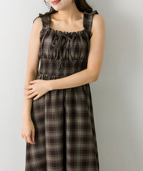OLIVE des OLIVE ウエストシャーリングワンピース OLIVE des OLIVE/【OLIVE des OLIVE】ウエストシャーリング