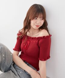 MAJESTIC LEGON | チョーカーセットフリルリボンニット(ニット/セーター)