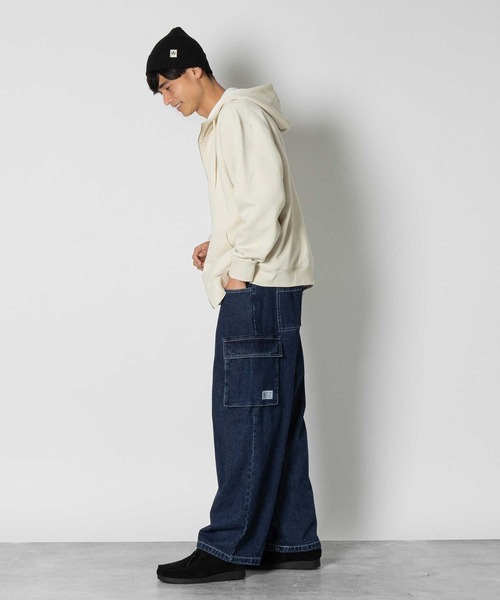 VISION STREET WEAR】ロゴデニムカーゴパンツ（デニムパンツ